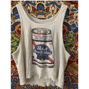 80s vintage cotton PBR tank